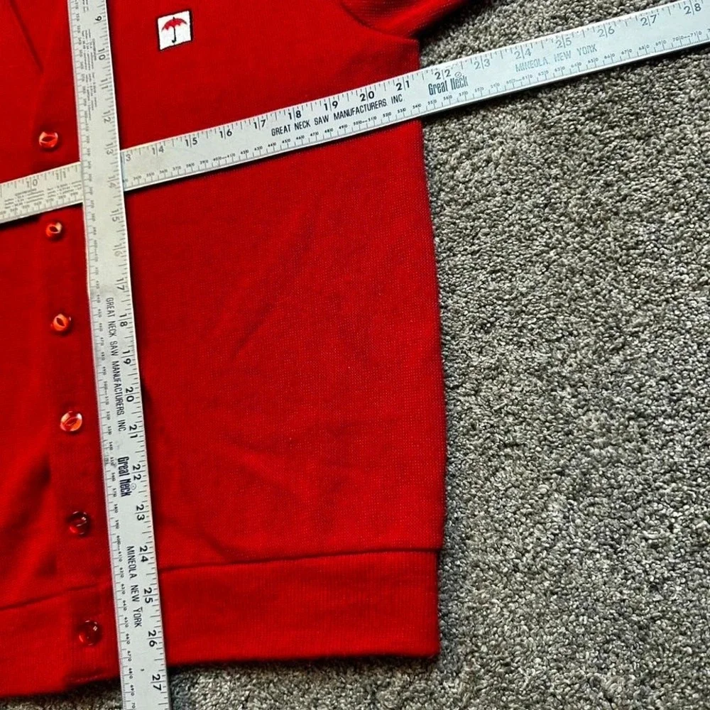 Vintage palm beach sports preppy academia cardigan tennis golf sweater‎ size XL